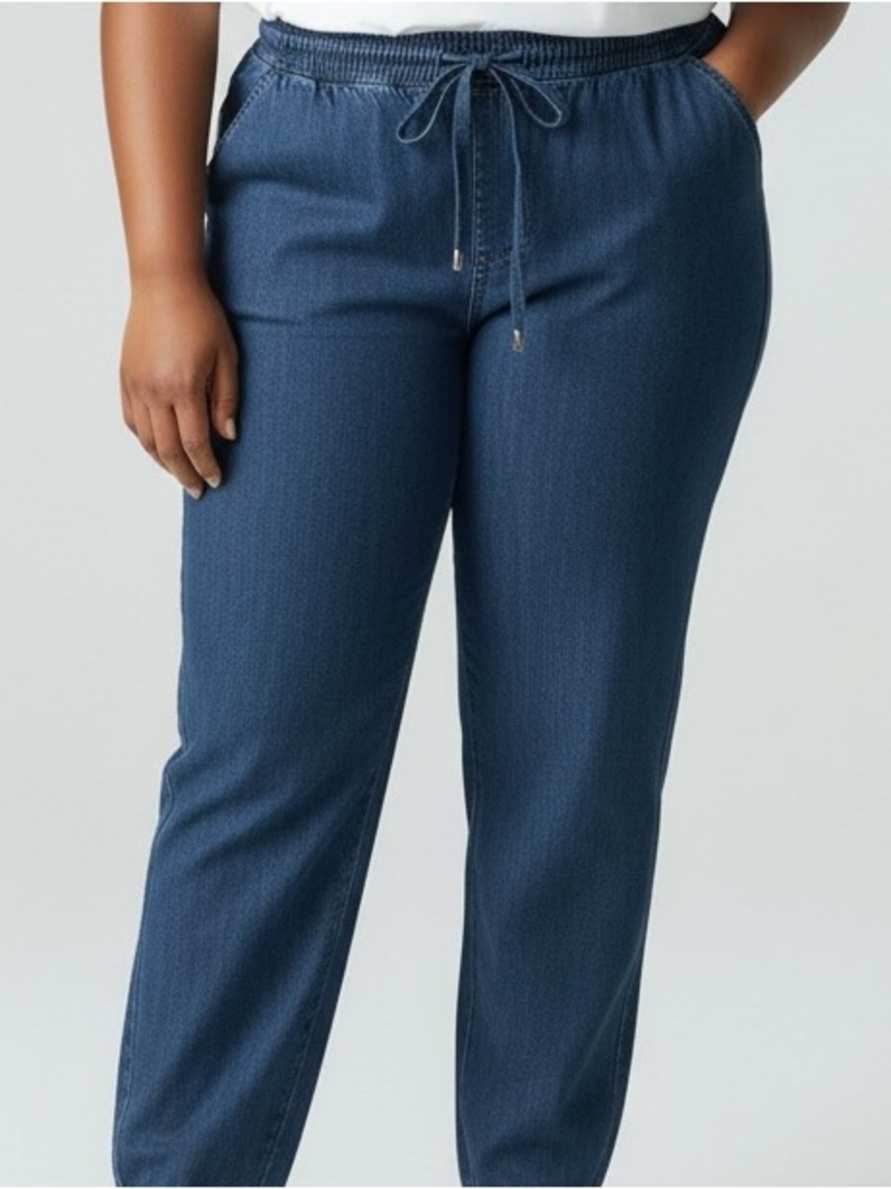 INC International Concepts Blue Straight Leg Crop Pants Size 16W